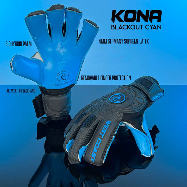 KONA ™ Blackout Cyan - West Coast Goalkeeping