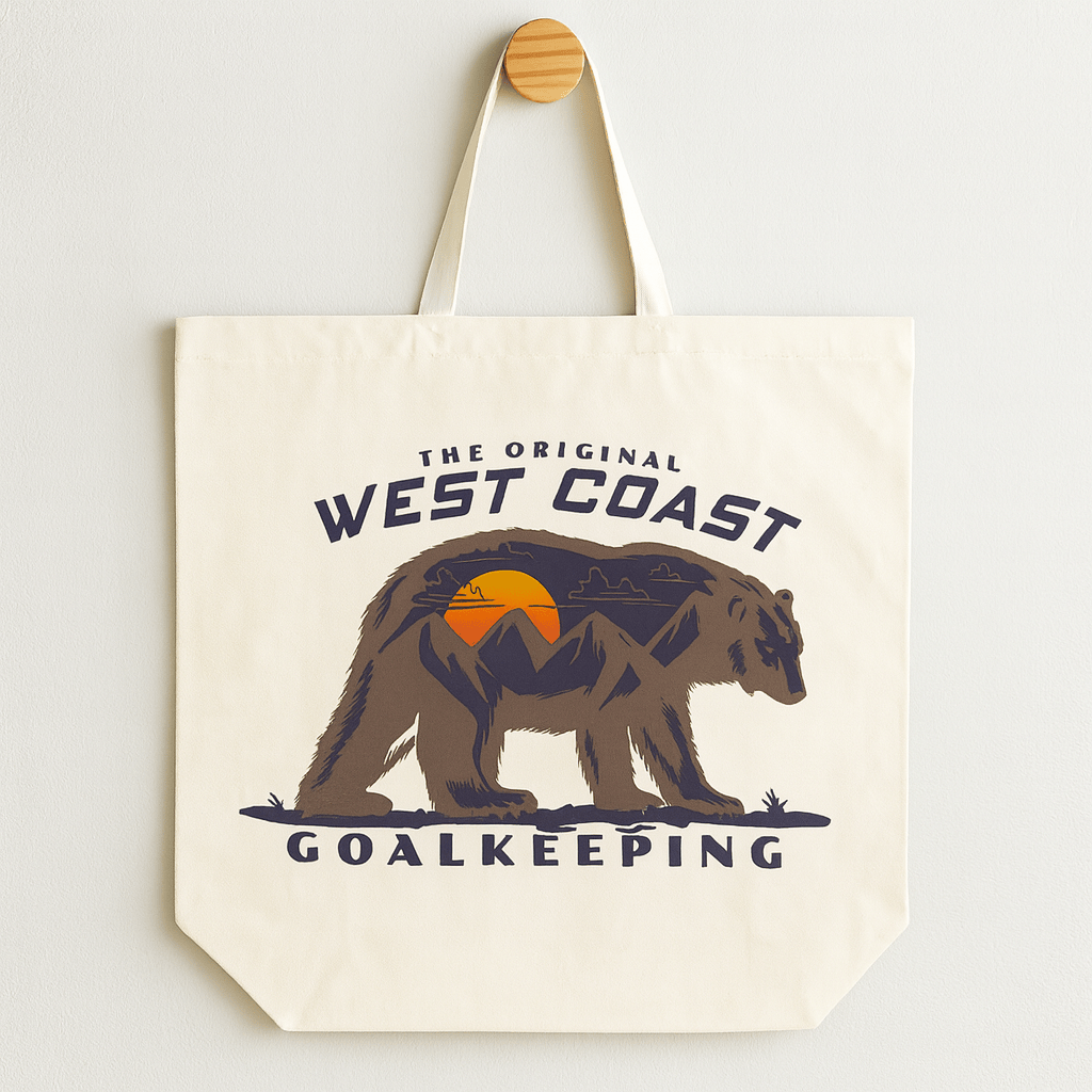 Mountain Grizzly Tote Bag - West Coast Goalkeeping Mountain Grizzly Tote Bag - West Coast Goalkeeping