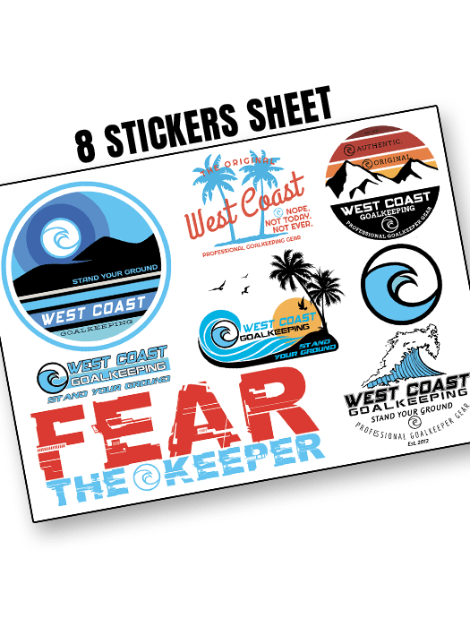 Sticker Sheet - West Coast Goalkeeping