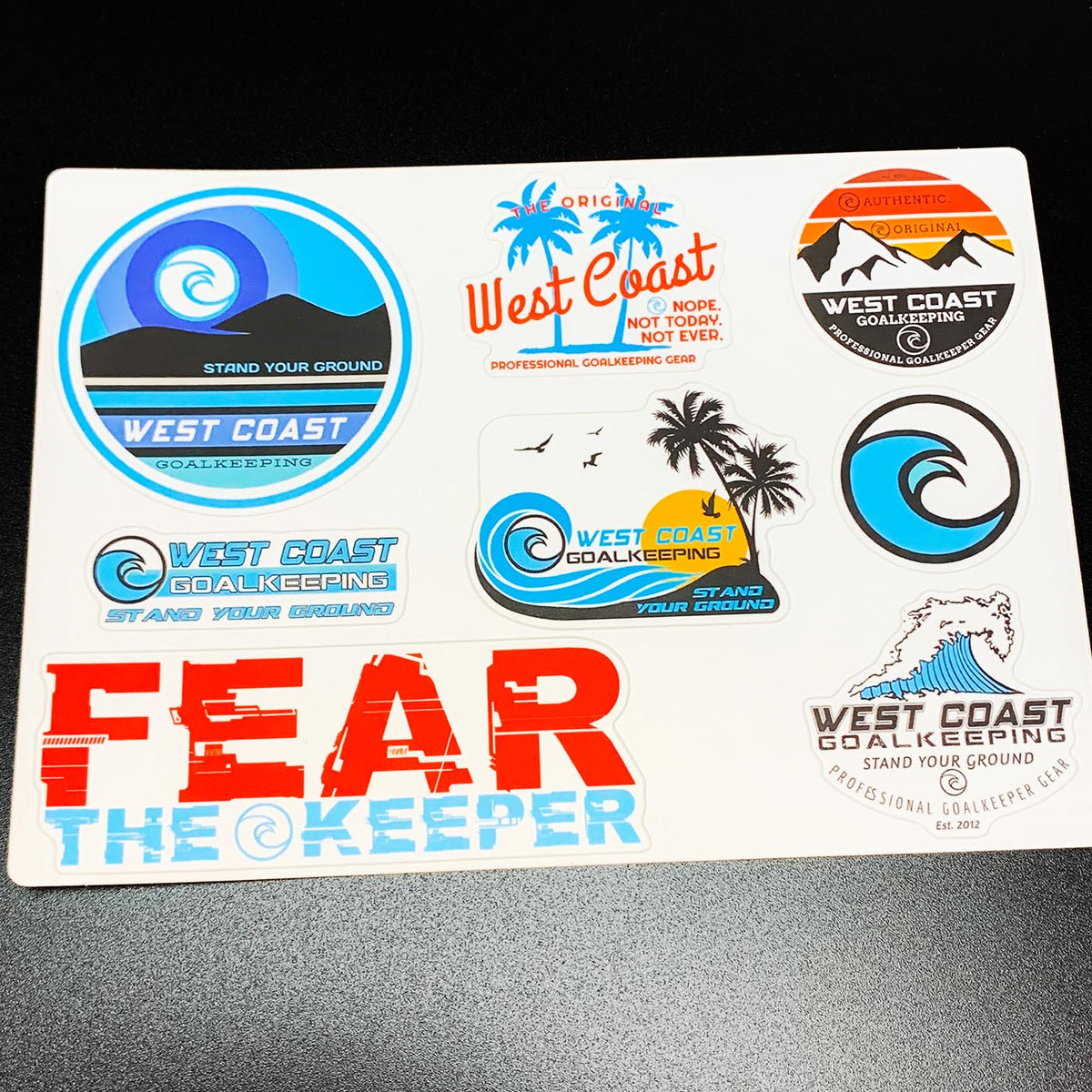 Sticker Sheet - West Coast Goalkeeping